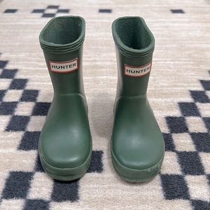 Toddler Hunter Boots - Green - Size 5